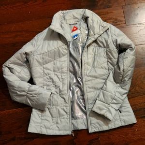Columbia light pepper coat.